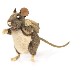 Folkmanis, Rat Pack One Size, Brown, Beige