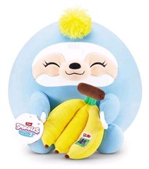 Zuru Snackles Series 2 Cuddly Squishy Comfort 8″ Plush Sloth with Dole Bananas