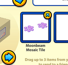 Webkinz Classic Moonbeam Mosaic / KinzCash / Toxic Paw. Tile Online Item PICK 1