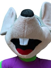 Chuck E Cheese Chuckle Pizza Mouse Doll 30-33 Inch XL Plush Rare Item