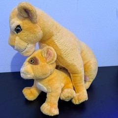 Vintage 90s Caltoy Disney Lion King Sarabi Mother Simba Cub Lioness Plush