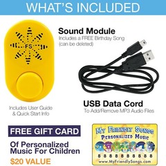 Friendly Songs Sound Module for Stuffed Animals – 2 Hours (7200 sec) of Audio