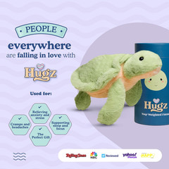 Hugz Official Weighted Stuffed Animal 3.8 lb for Adults and Kids – Premium Stuff