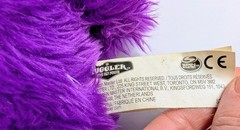 Spin Master Fuggler Mr. Buttons – Purple Fur, Yellow Eyes Variant Good Condition