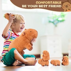5-in-1 Capybara Stuffed Animals with Babies Inside, 5Pcs Set Capybara Plush w…