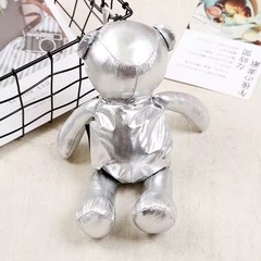 Eco Waterproof Tote Bag Reusable Grocery Shopping Silver Coated Cotton Bear