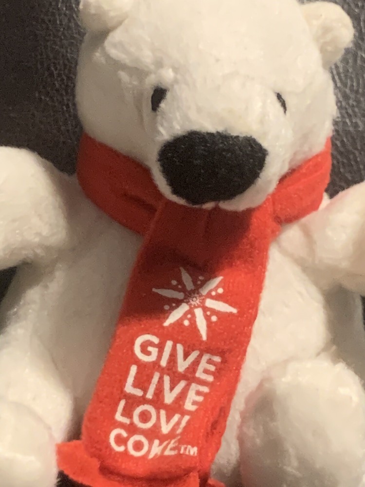 Collectors Polar Bear Plush Brand New Give Live Love Coke Coca-Cola Help Charity