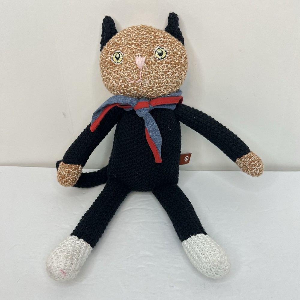 Target Cuddle Collab Cat Plush 14” Social Cat Club Knit Stuffed Animal Toy