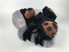 RBI Ron Banafato Inc Plush Black Bear Raccoon Hat 8” 2016 Stuffed Animal Toy