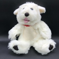 Vtg 1992 Tyco My Puppy Loves Me 13” White Dog Plush NOT WORKING NO BATTERY BOX