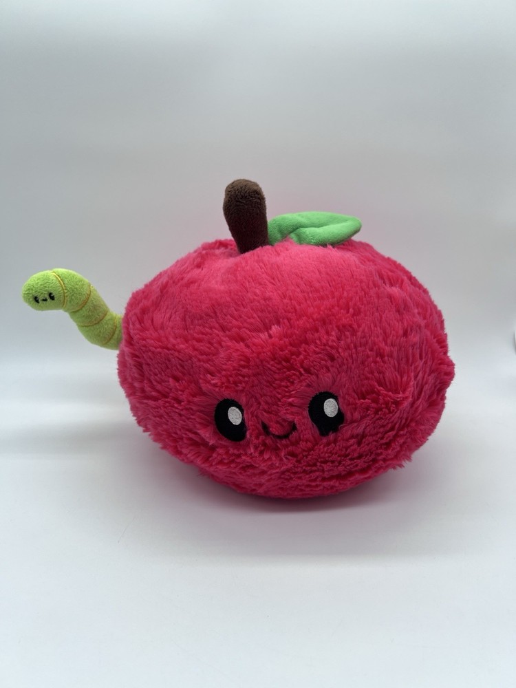 Squishable Comfort Foods Collection Apple with Worm Plush Red Soft Cuddly Cute
