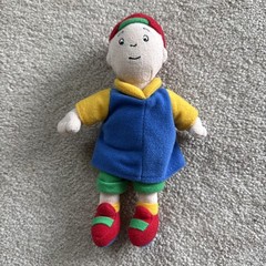 Caillou Plush Doll Small Stuffed Toy PBS Kids Vintage 7″ Rare Bean Bag