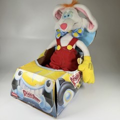 Vintage Playskool Who Framed Roger Rabbit Plush in Cab Car Box Benny 1988