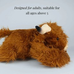 Pulse of Potential Hallie The Highland Cow Weighted Plush For Anxiety Relief