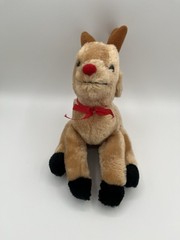 Russ Berrie Rudolph Red Nose Reindeer 8” Plush