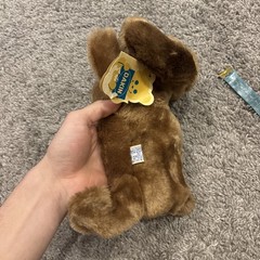 NEW!! 1973 Dakin Mini Drooper Dog 5″ Plush Light Brown Nutshell Plush Bean Bag