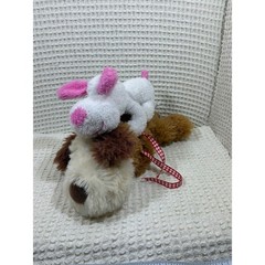 Greenbrier Plush Dog Puppy Kids Set Brown White Pink stuffed animal