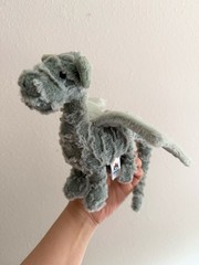 Jellycat Little Drake Dragon Plush Stuffed Animal Sage Green Wings Soft Toy