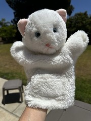 Dankin Kitty Cat Plush Hand Puppet 1984 Vintage 11”