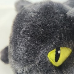 Giggle Scape Black Long Cat Target Plush Stuffed 32” Green Eyes Soft