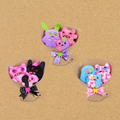 Fuggler Bouquets: 2×9 Inch + 1×3.5 Plush 9 inches, 3.5 Bouquet