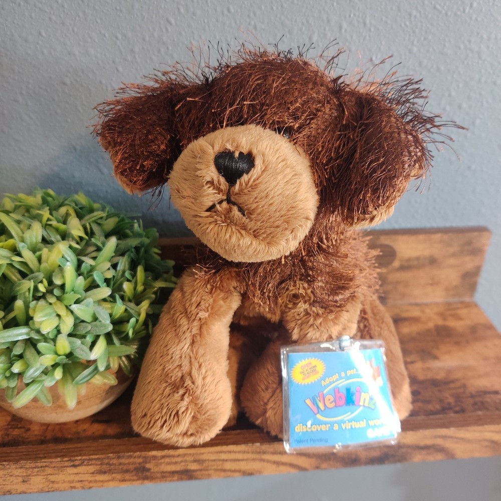 Webkinz Sealed Brown Dog HM195 Plush Stuffed Animal Retired Code Puppy Nwt