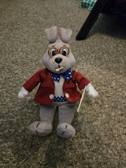 Vintage Mayor Clayton Beanie Bunny Plush Stuffed Animal GKTW 8” NWT