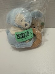 GUND Baby Sustainable Puppy Ring Rattle, Stuffed Animal Plush Blue New Sealed