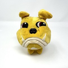 Vintage Plush Kamar 1967 Bulldog Cartoon Dog Stuffed Animal Japan