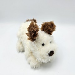 Jellycat Buster Playful Pup 7″ White Brown Small beans Plush Stuffed dog Puppy