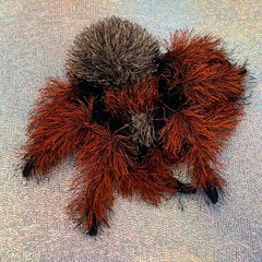 Folkmanis Small Tarantula Fuzzy Spider Hand Puppet Plush Toy 8.5”