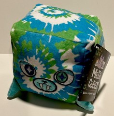WowWee Meta Cubez Series 1 Stuffed Animal Small Blue Tie-Dye 2023