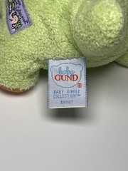Baby GUND Alligator Jungle Collection Green Rattle Plush Lovey #58087