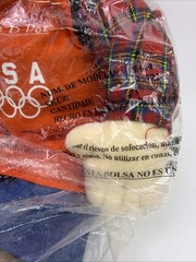Vintage New Sealed Home Depot Homer D Poe 18” Plush Toy 1996 Mascot USA Olympics