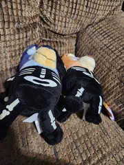 Dandee Bluey Bingo Skeleton Plush Glow In The Dark 8in 2 Lot