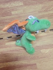 Aurora Plush Legendary Friends Dragon Green Orange Purple Sparkly W/Magic Sound