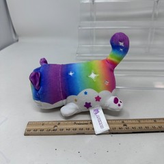 Aphmau MeeMeows Rainbow Cat Plush Animal Colorful Celestial Cuddle Kitty Toy 6″