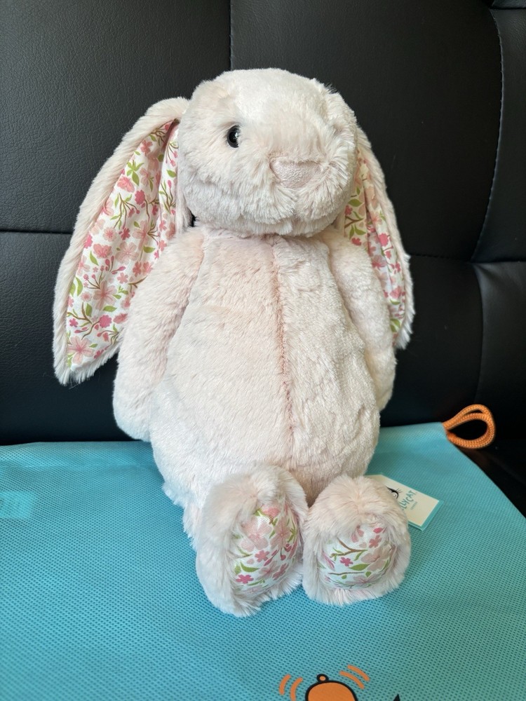 Authentic Jellycat Blossom Blush Bunny ‘Cherry’ – Medium – New with Dust Bag