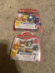 Pokémon Squish-a-longs by Squishmallows Complete Set x2 4pk Series 1 Pikachu NEW