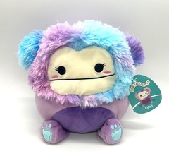 Squishmallow Kellytoy Plush Limited Squad Eden The Purple Big Foot Yeti 8″ NWT