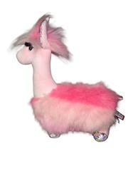 DOUGLAS CUDDLE TOYS SAKURA PINK LLAMA FUZZLE #4160 STUFFED ANIMAL TOY
