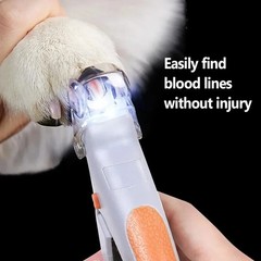 Pet Nail Clippers with LED Light Professional Dog Cat Nail Cutter Tool