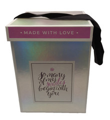 Unicorn In Roses & Carrying Case By Motion Design Pink & White Always Forever BS