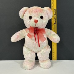 Golden Bear Co Pink and Green Teddy Bear Plush Stuffed Animal Toy 13″