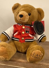 FAO Schwarz 1862 Varsity Jacket Teddy Bear NWT