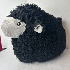 HTF Rare Jellycat Rollie Black Sheep Fluffy Soft Plush Stuff Animal Retired 12”