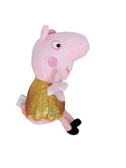 ABD Limited Peppa Pig Gold Dress Plush Stuffed Toy 2022 7 Inches