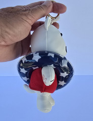 New S/O Target Universal Threads USA Summer Bullseye Dog Plush Doll Purse Charm