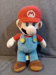 Super Mario Bros. Mario Plush Toy Red Blue Brown Nintendo Stuffed Doll 12 Inch
