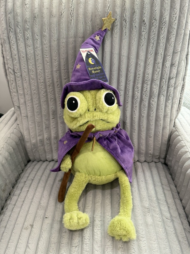 Moonlight Manor FROG WIZARD Plush GREEN/PURPLE Halloween with TAG Brand New NWT